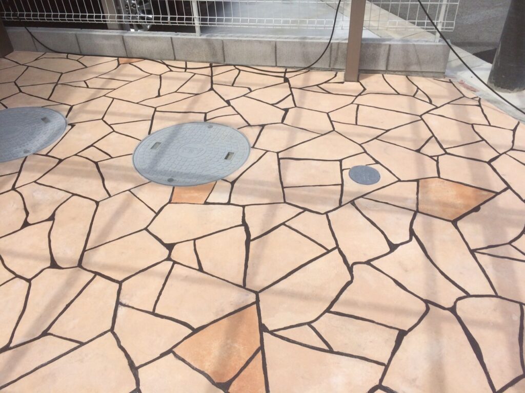 兵庫県姫路市　スタンプコンクリートランバリット　施工例