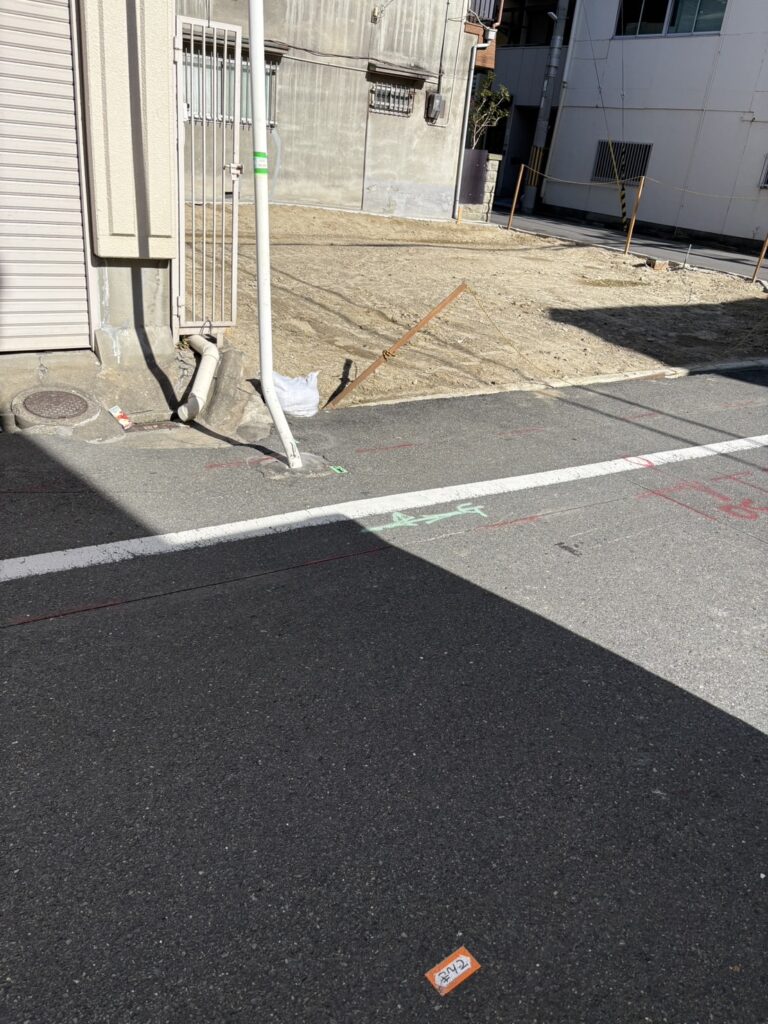 東大阪市　外構工事　施工例　施工前