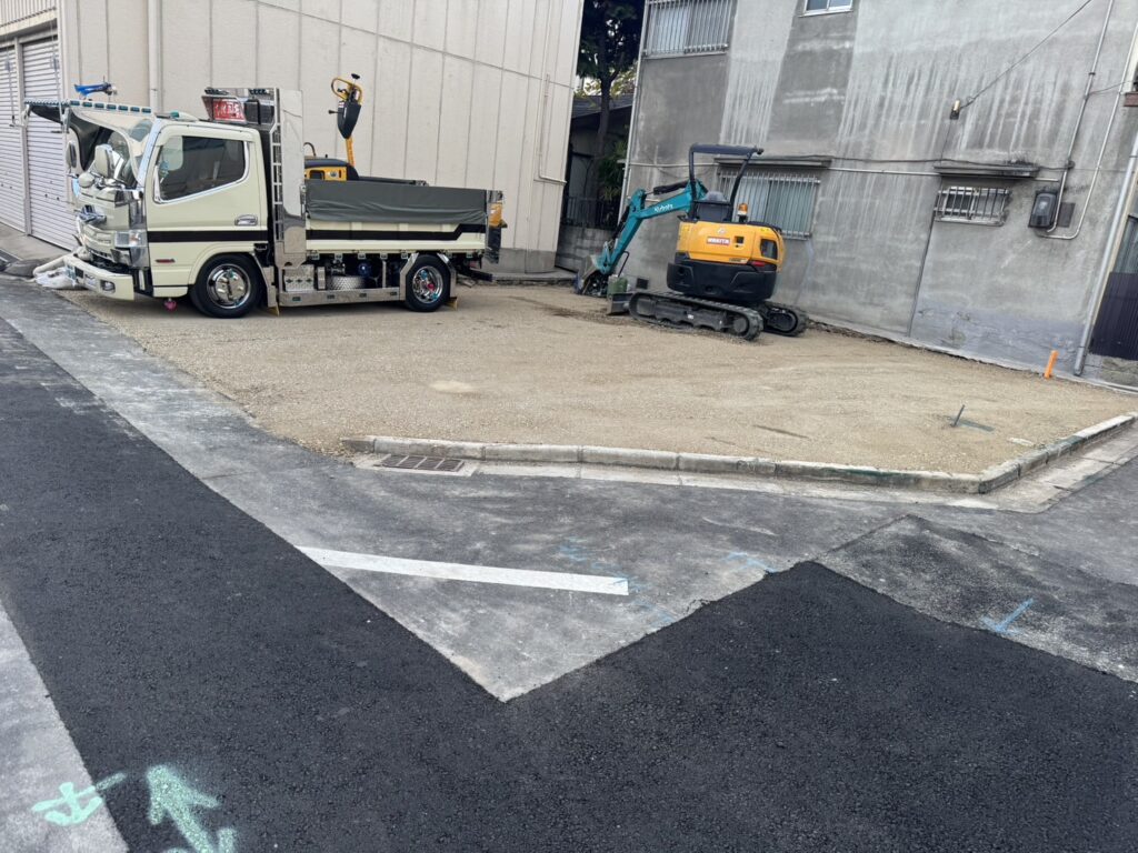 東大阪市外構一式工事 真砂土仕上げ