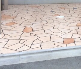 スタンプコンクリートのランバリットパターン スタンプコンクリート ランバリット